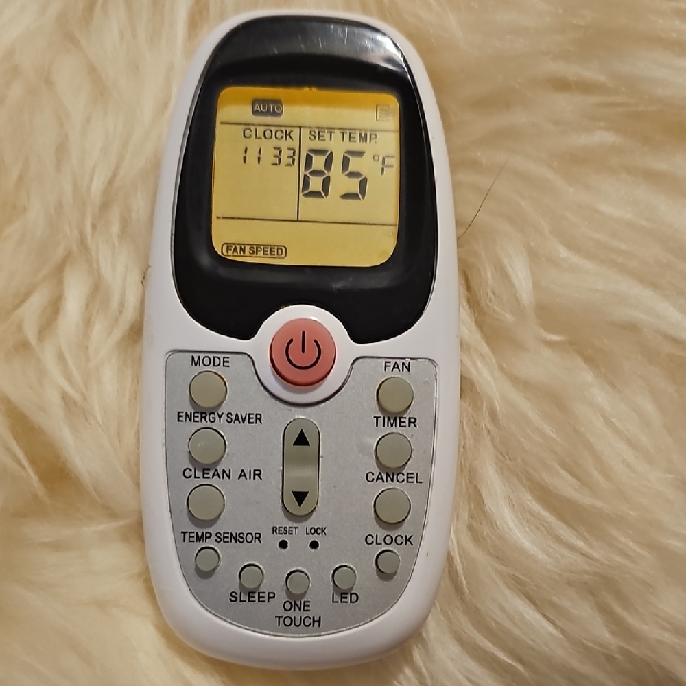 Universal Wireless Remote Control for Air Conditioners - White